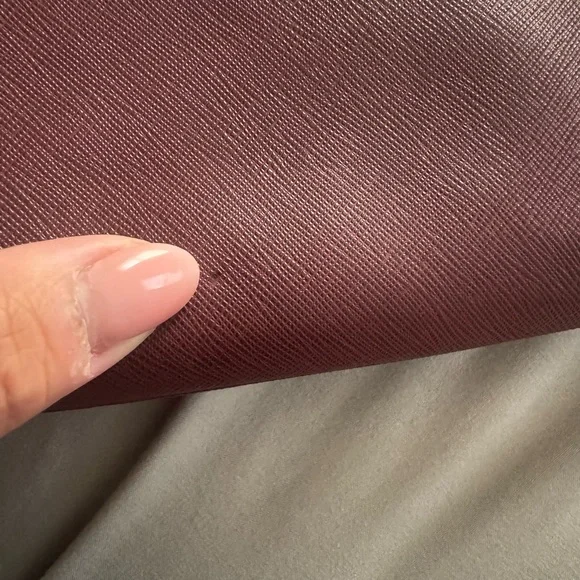 Calvin Klein Maroon Wristlet Clutch - Picture 3 of 4